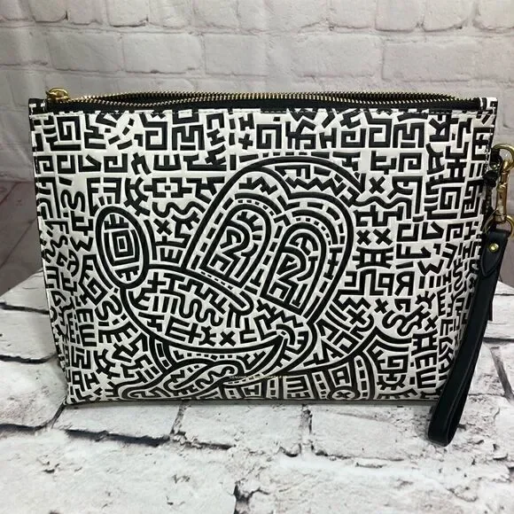 Disney Mickey Mouse X Keith Haring Academy Pouch Limited edition NWT